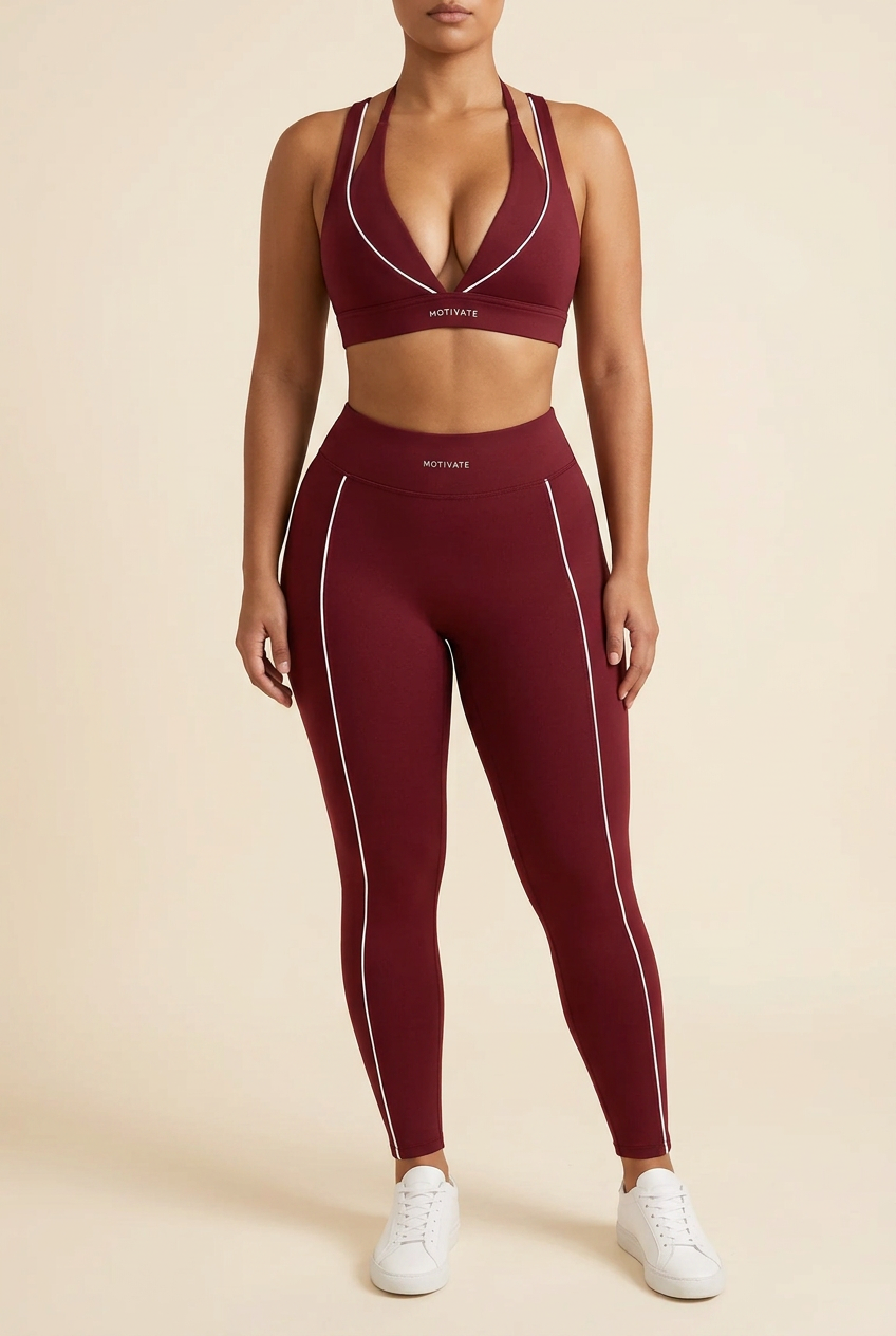 Bosse Signature Motivate Halter Neck Yoga Sports Bra