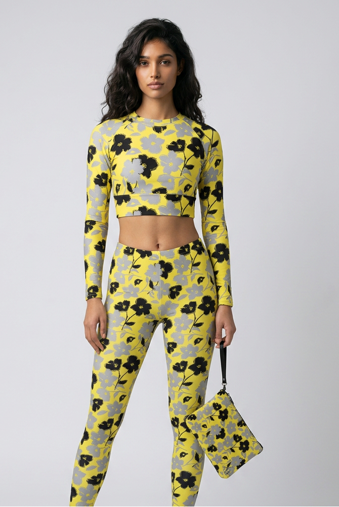 Bosse Flora Long-sleeve Crop Top
