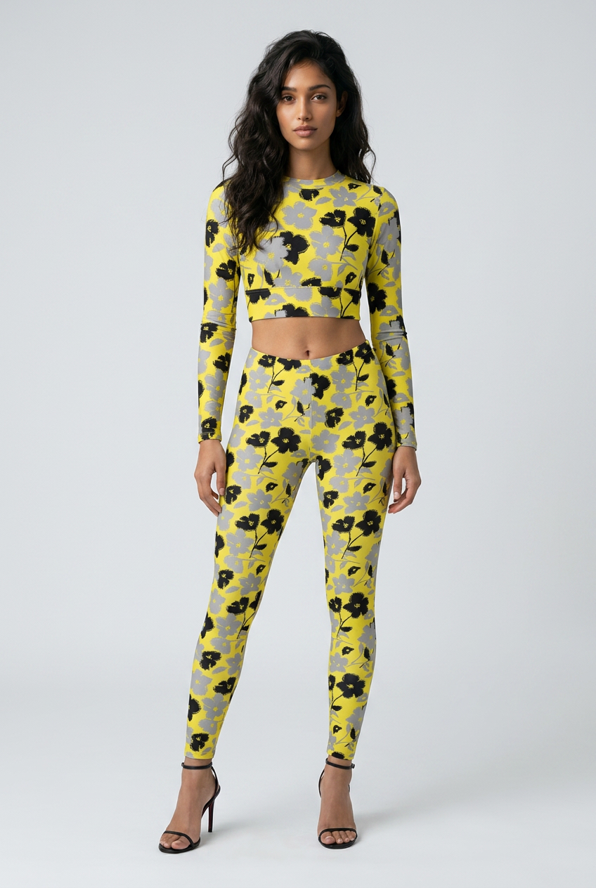 Bosse Flora Long-sleeve Crop Top