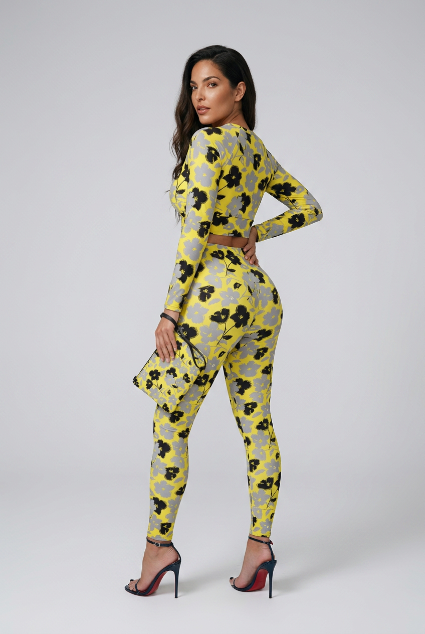Bosse Flora Long-sleeve Crop Top