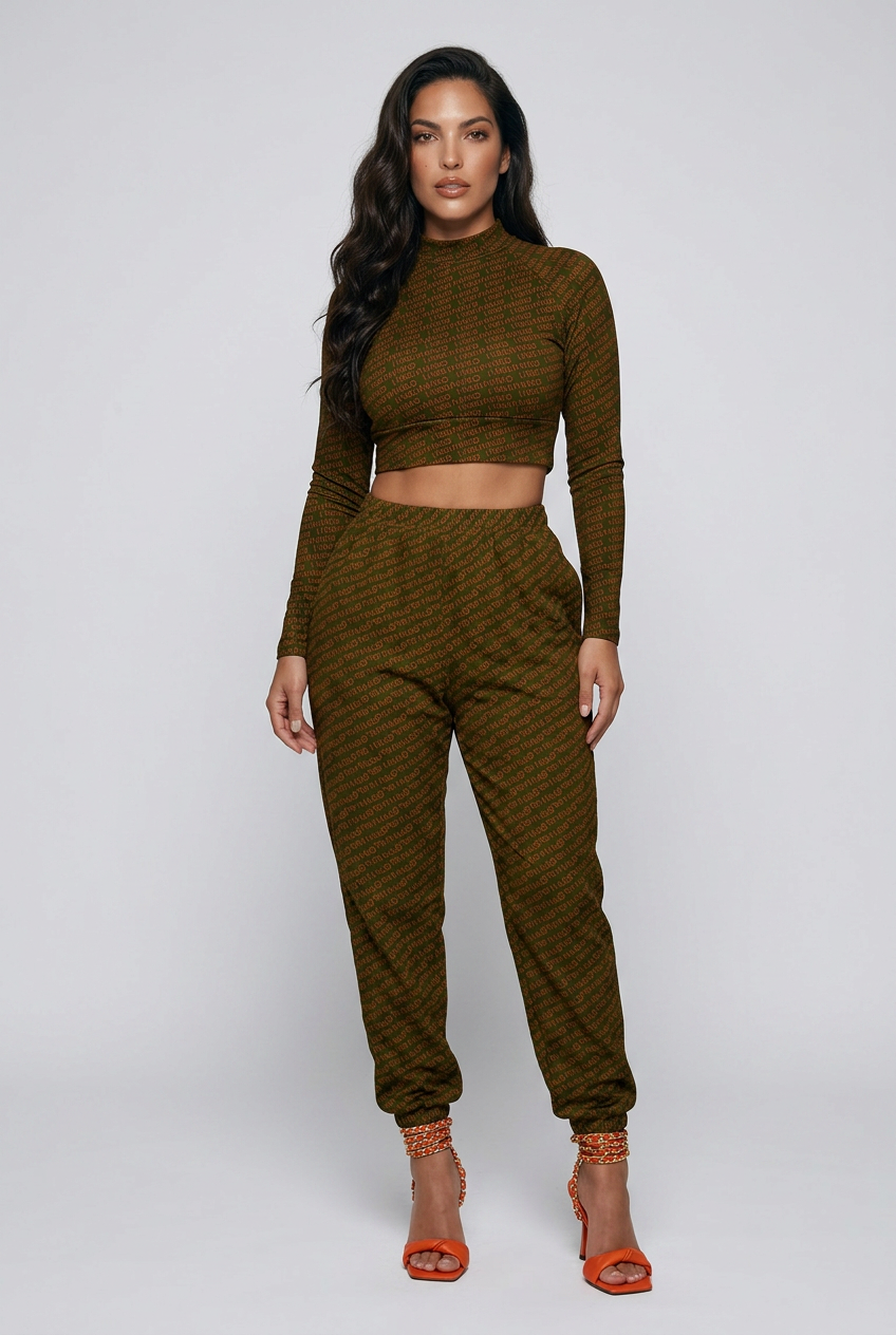 Bosse Unbothered Olive Premium Track Pants