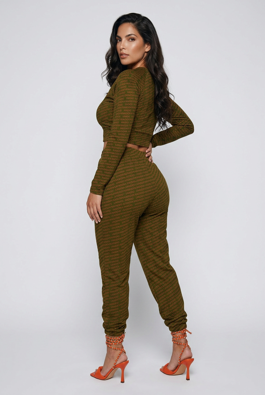 Bosse Unbothered Olive Premium Track Pants