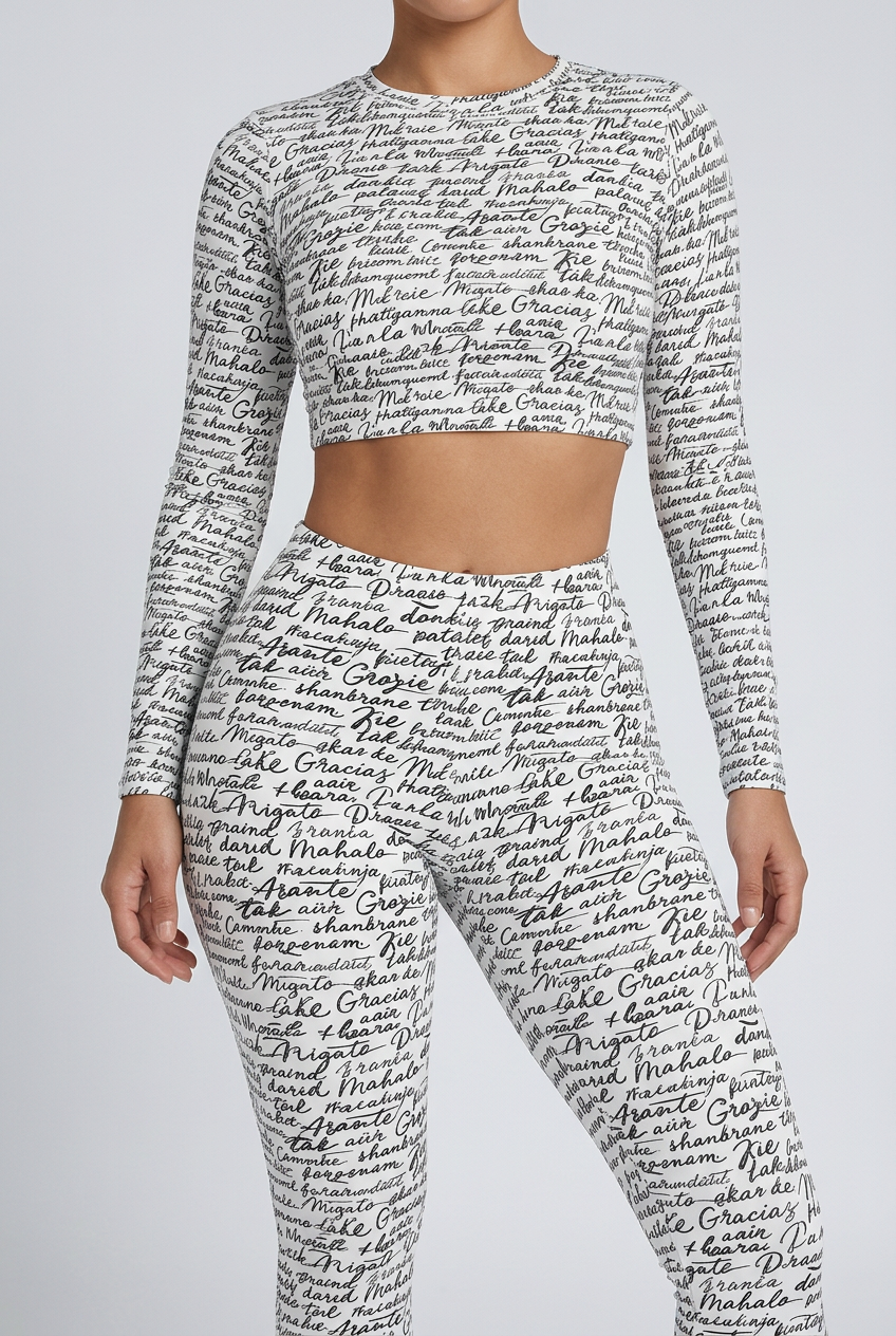 Bosse Leilani long-sleeve crop top