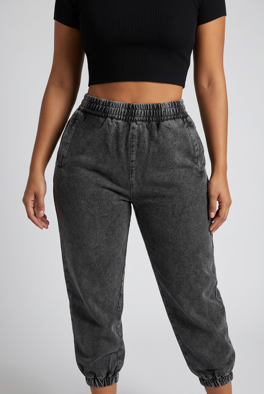 Snow Wash Jogged Sweatpants