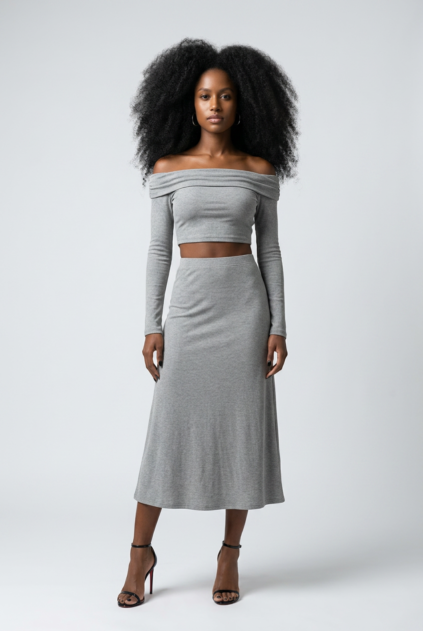 Bosse Basics Knit Maxi Skirt