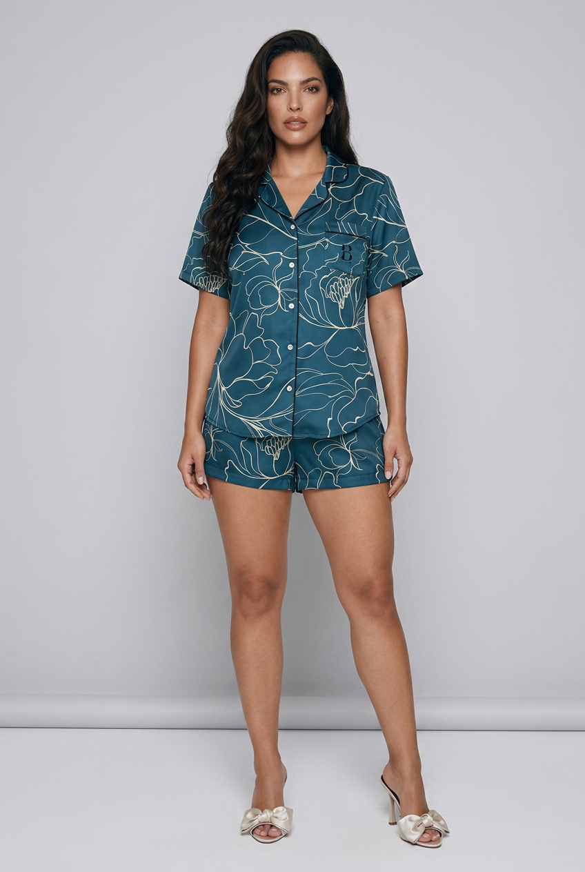 Flora Short Sleeve Pajama Top