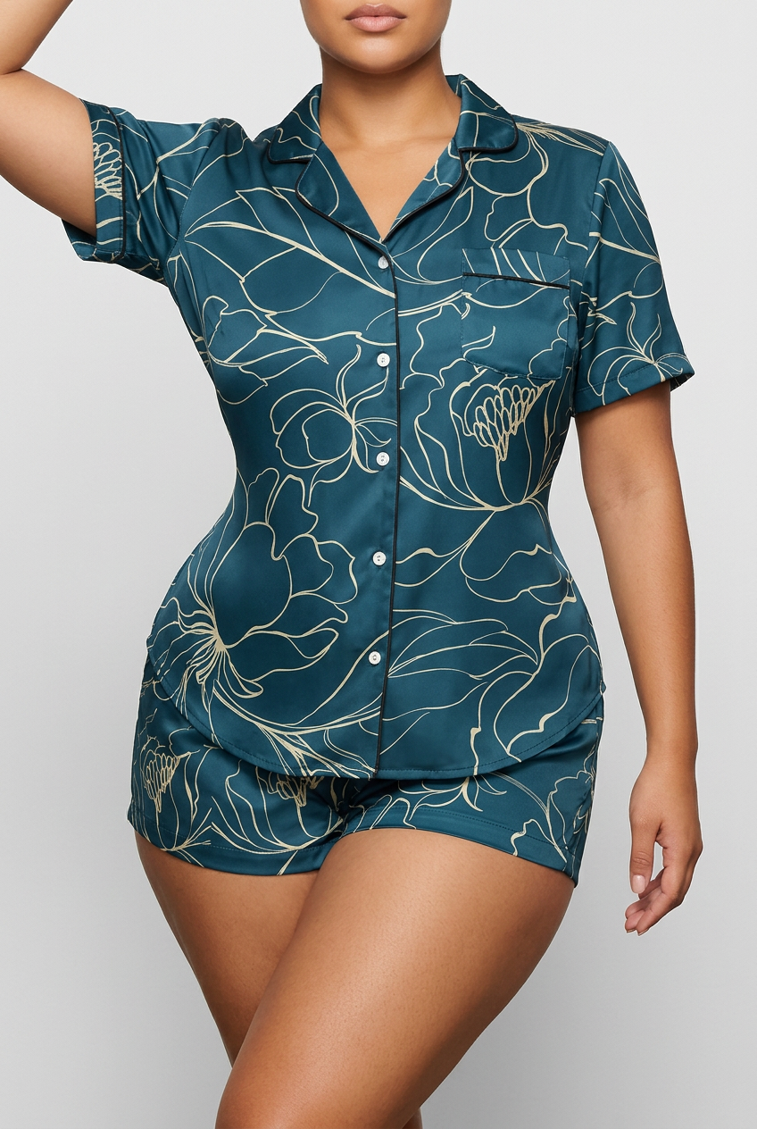 Flora Short Sleeve Pajama Top