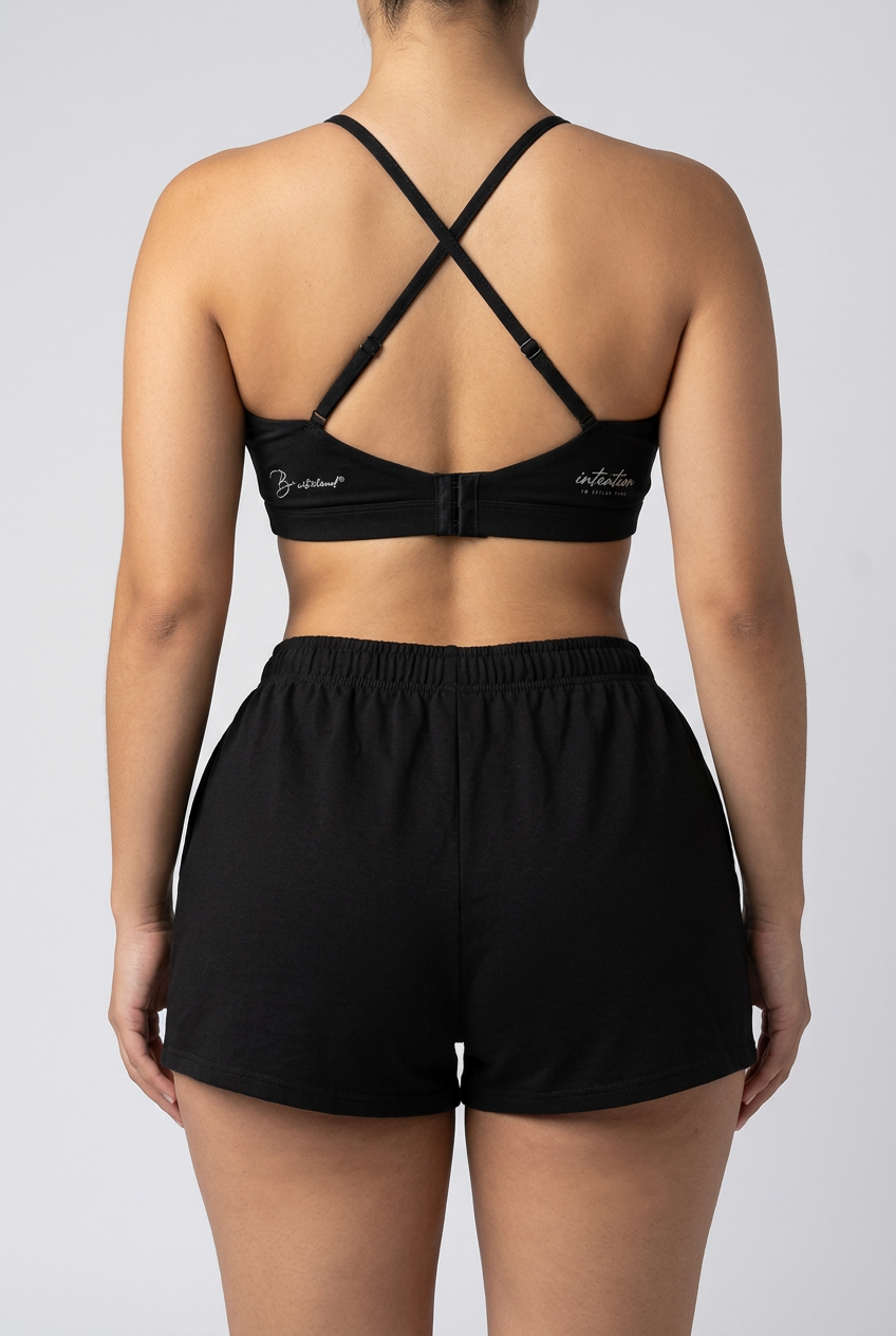 Bosse Cross Cropped Sports Bra