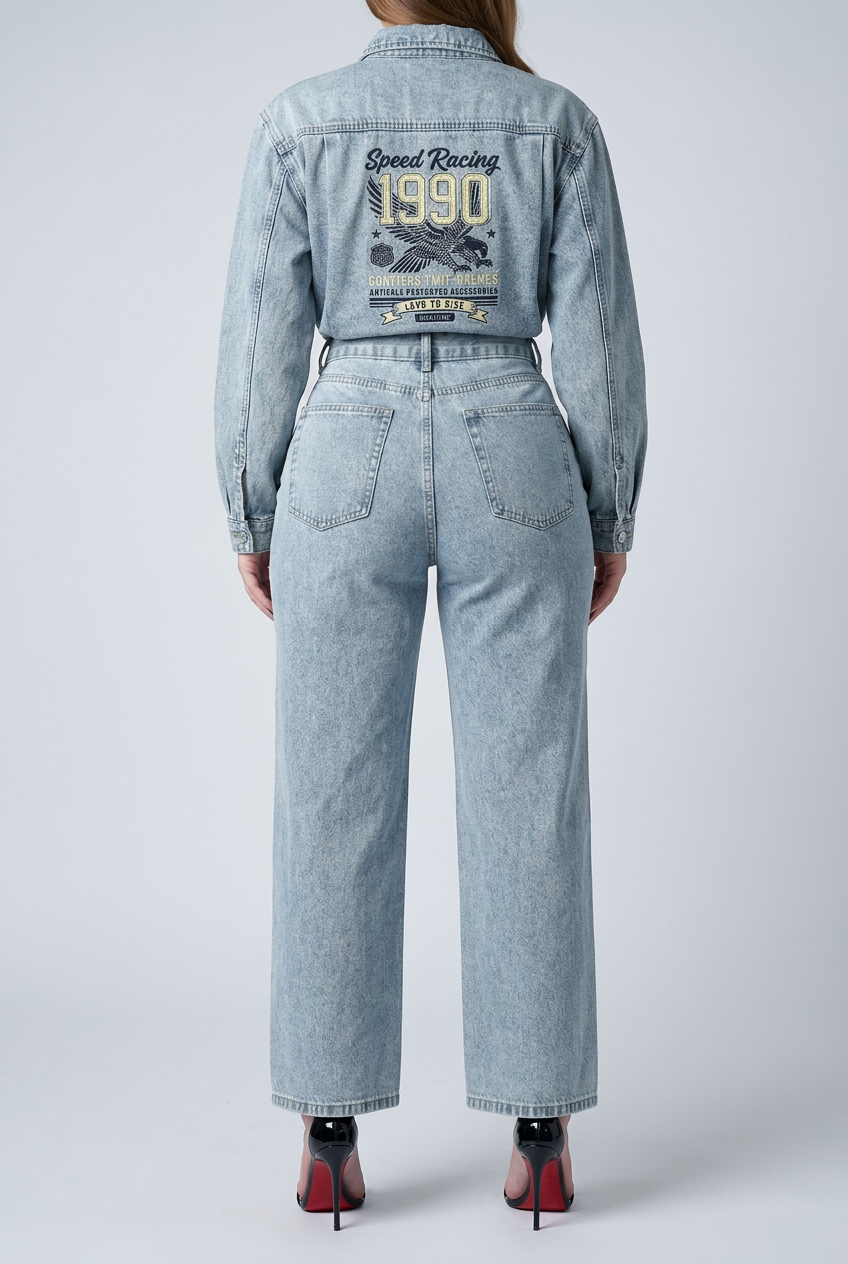 Bosse Unisex Vintage Wash Denim Shirt
