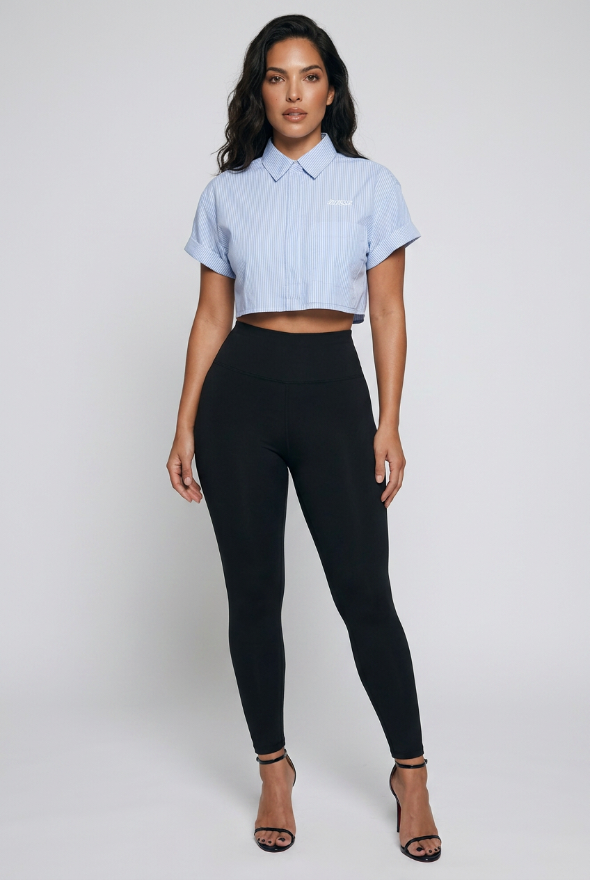 Bosse Striped Boxy Cropped Shirt