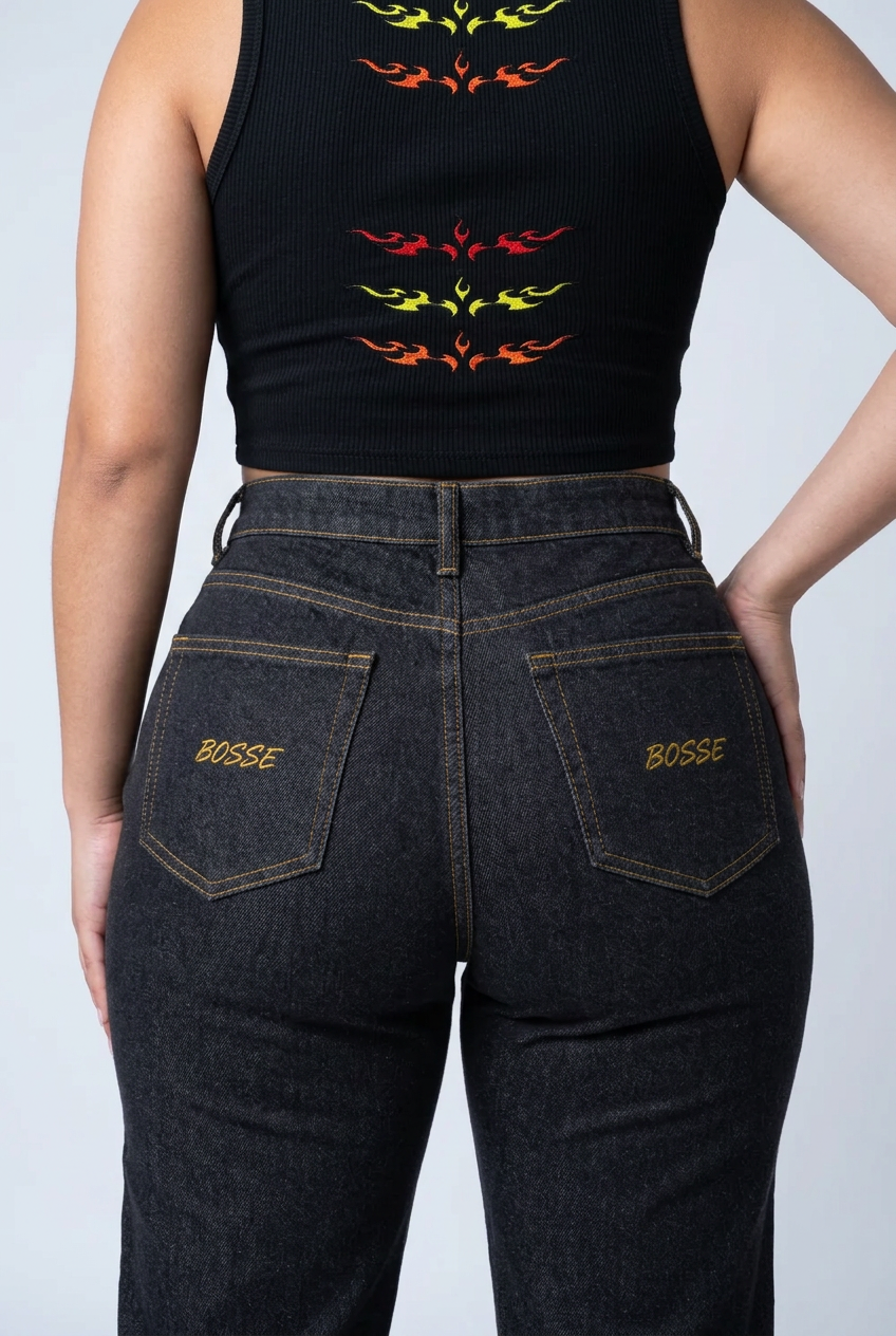 Bosse Flaming Hollow-Out Yoga Tank Top
