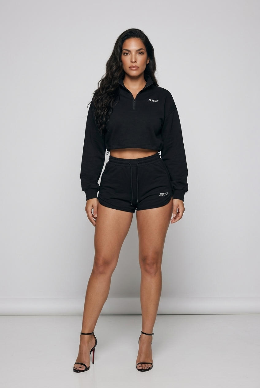 Bosse Signature Women’s Mock-Neck Quarter-Zip Sweatshirt