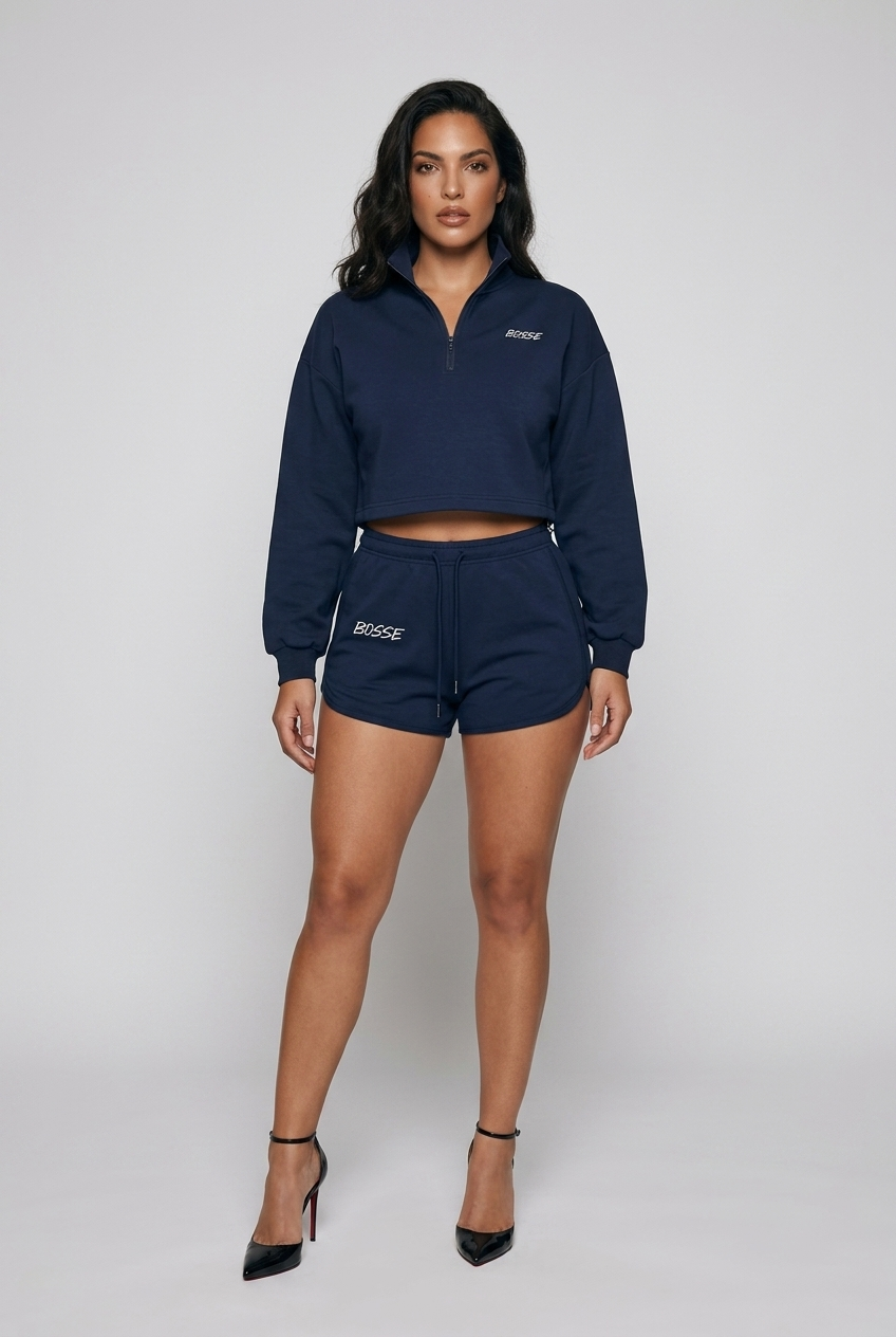 Bosse Signature Women’s Mock-Neck Quarter-Zip Sweatshirt