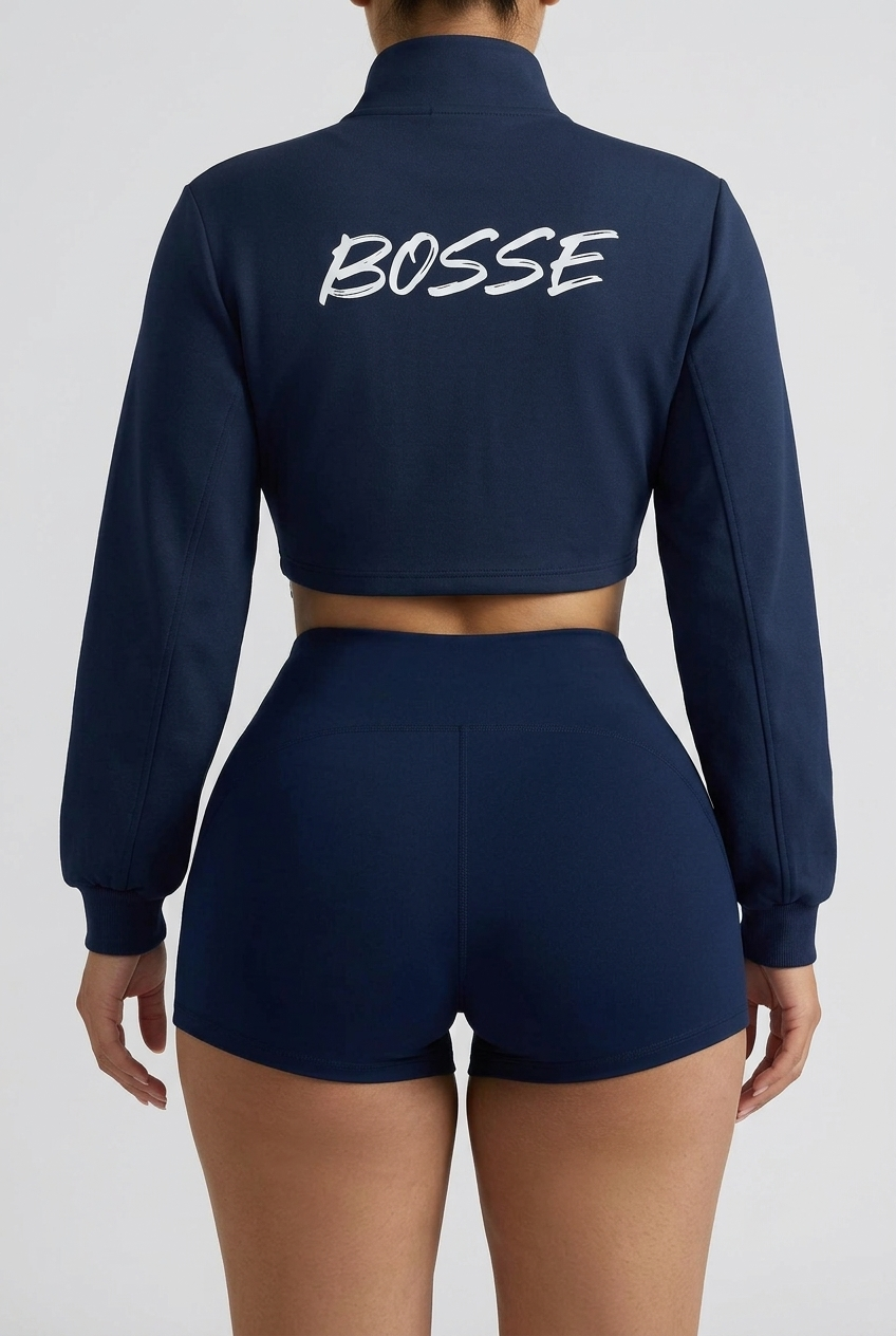 Bosse Signature Women’s Mock-Neck Quarter-Zip Sweatshirt