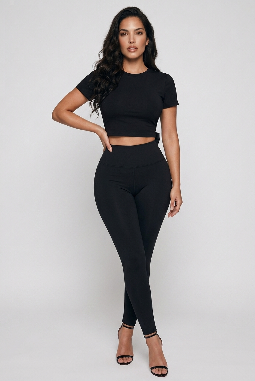 Bosse Black Bow Slim Fit Boatneck T-Shirt