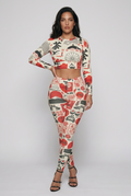 Bosse Good Fortune Long-sleeve Crop Top