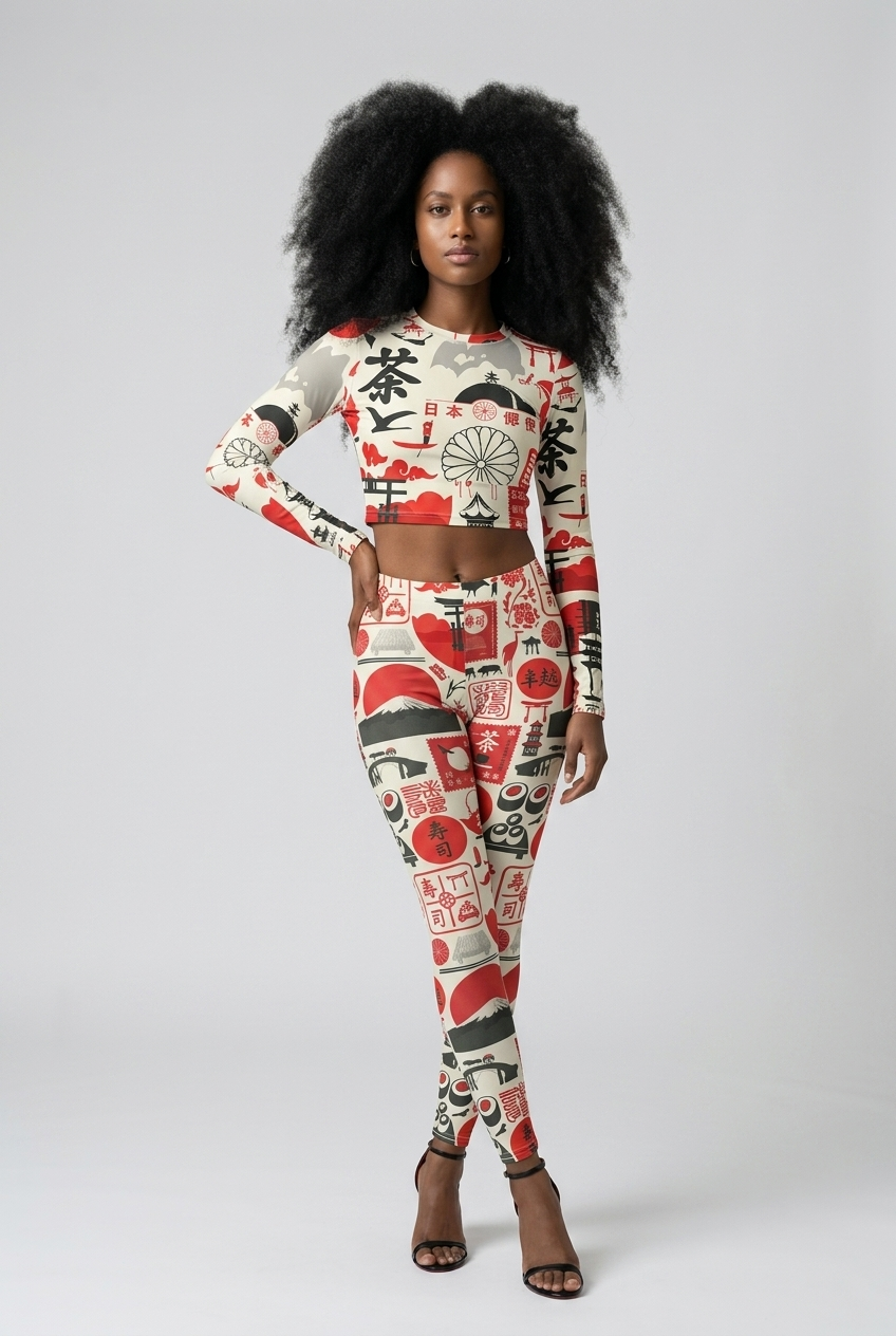 Bosse Good Fortune Long-sleeve Crop Top