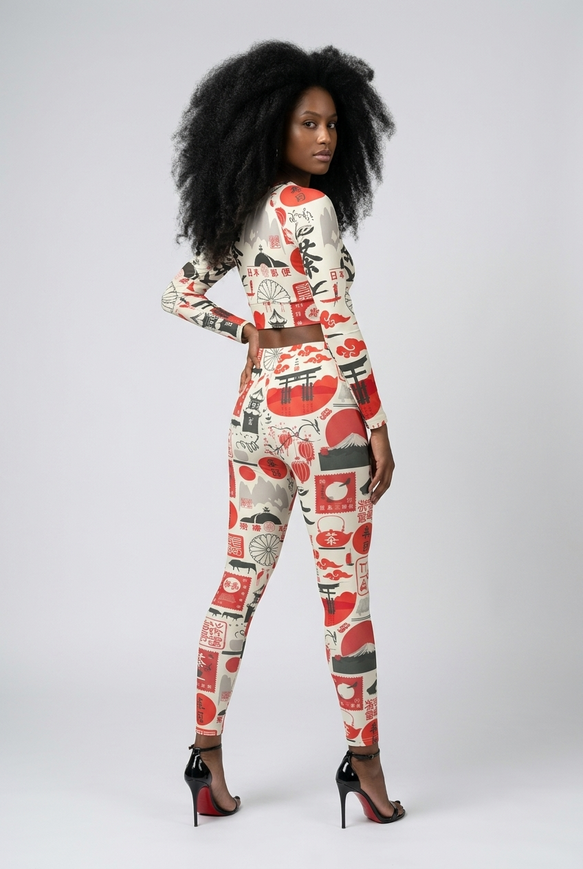 Bosse Good Fortune Long-sleeve Crop Top