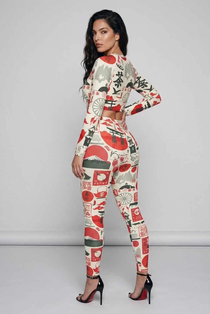Bosse Good Fortune Long-sleeve Crop Top