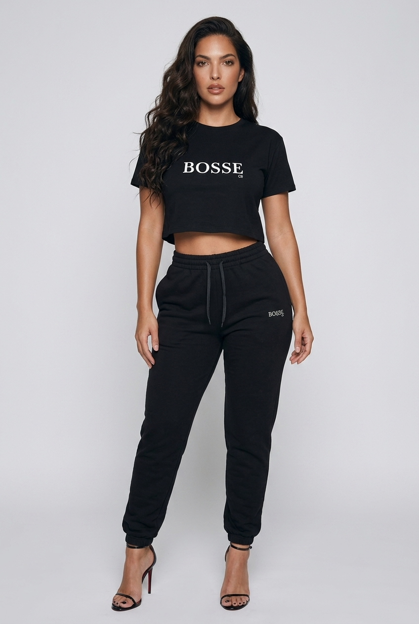 Bosse CB Black Women’s Crop Top