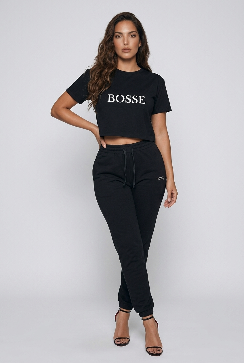 Bosse CB Black Women’s Crop Top