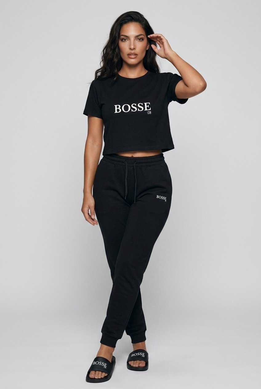 Bosse CB Black Women’s Crop Top