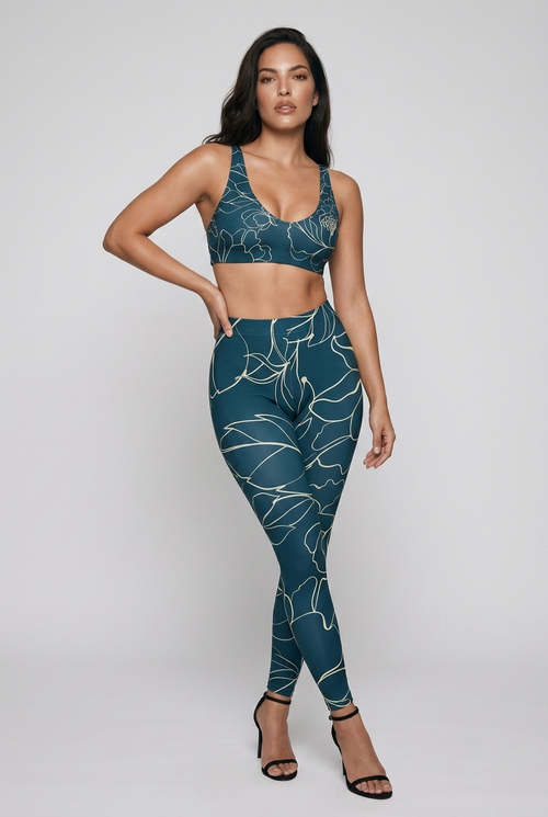 Blu Tropics Premium Leggings