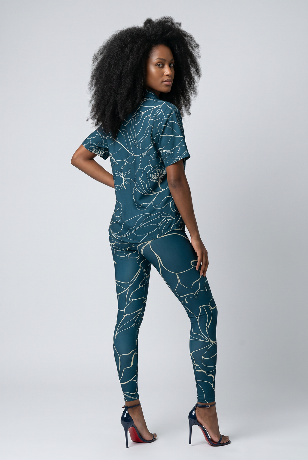 Blu Tropics Premium Button Up Shirt