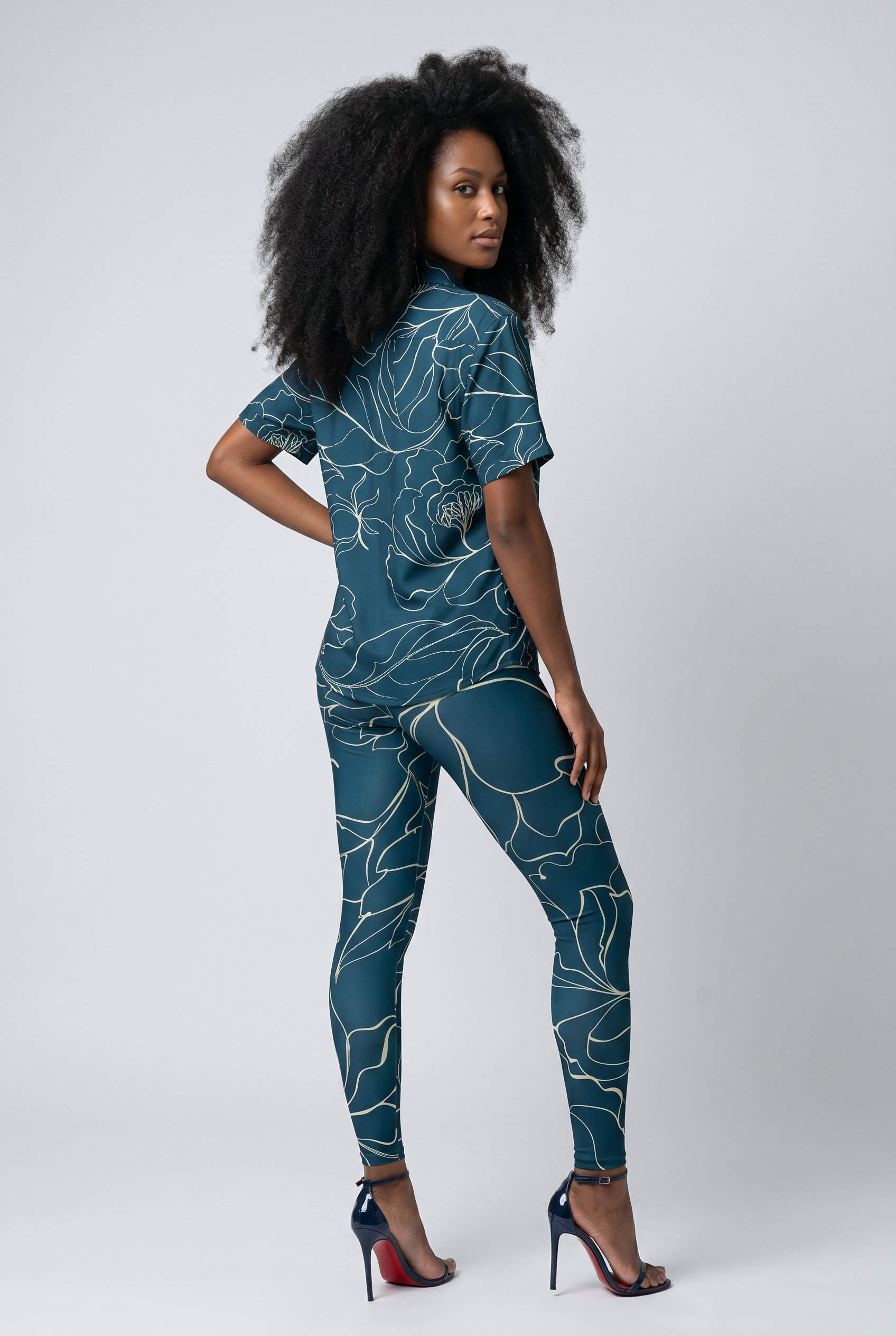 Blu Tropics Premium Button Up Shirt
