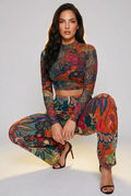 Bosse Tangy Long-sleeve Crop Top
