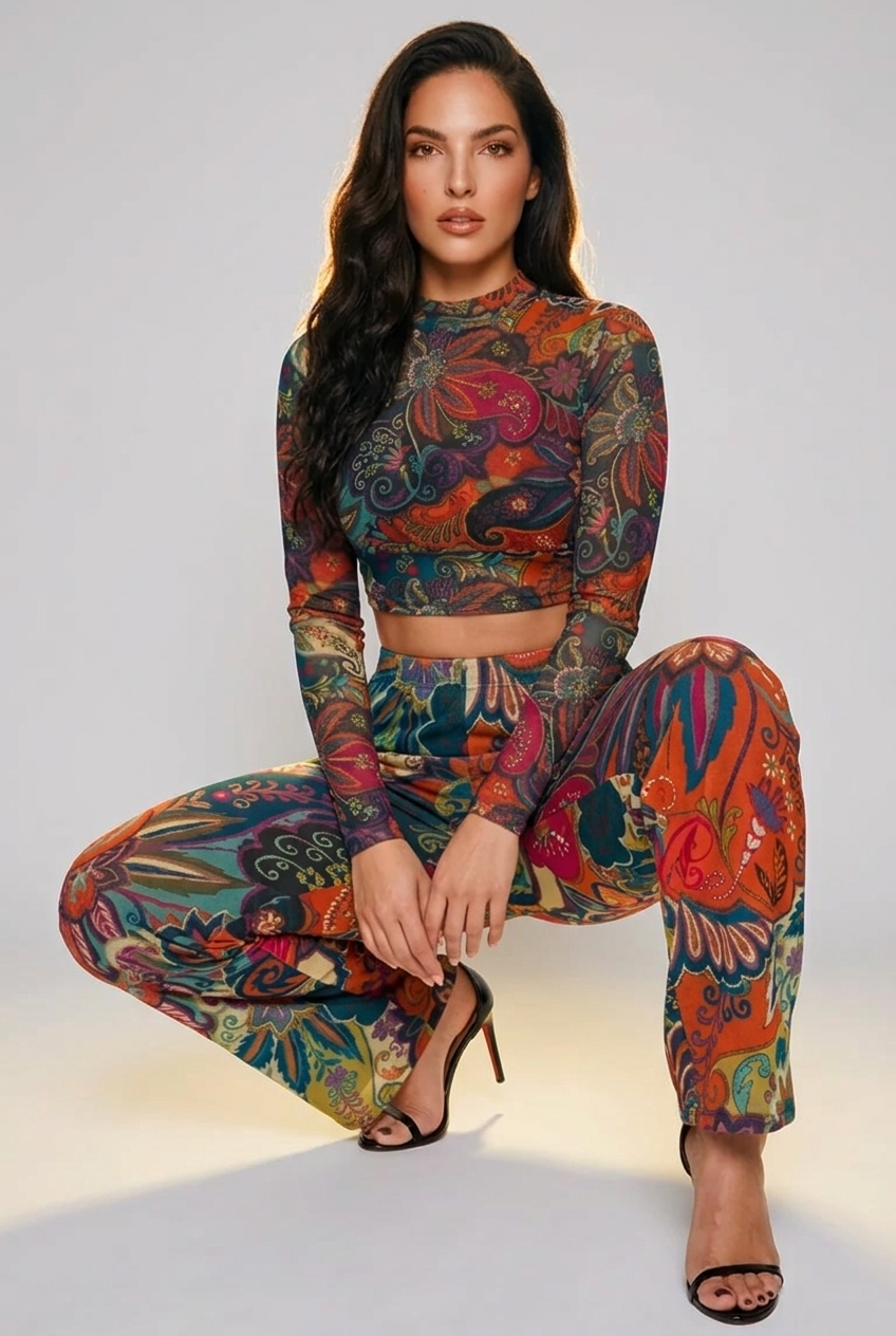 Bosse Tangy Long-sleeve Crop Top