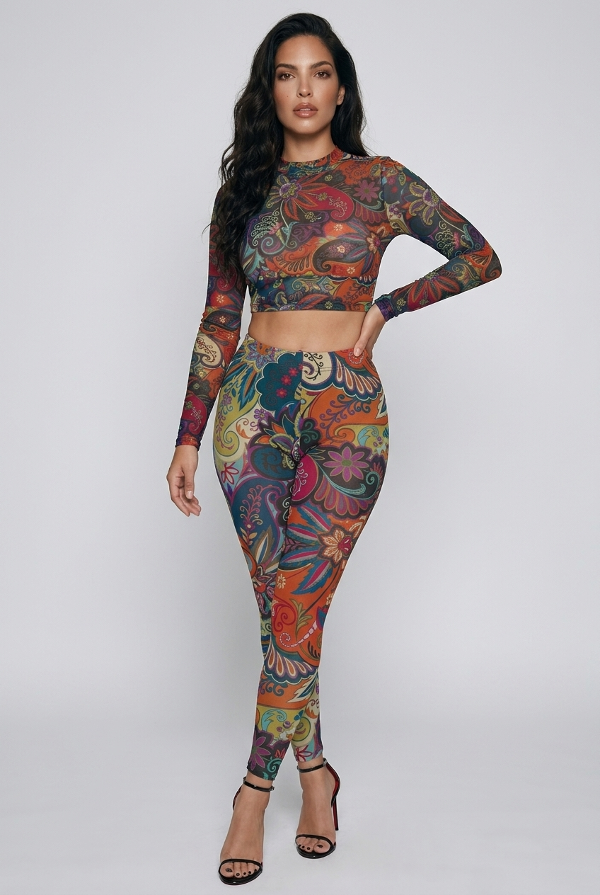 Bosse Tangy Long-sleeve Crop Top