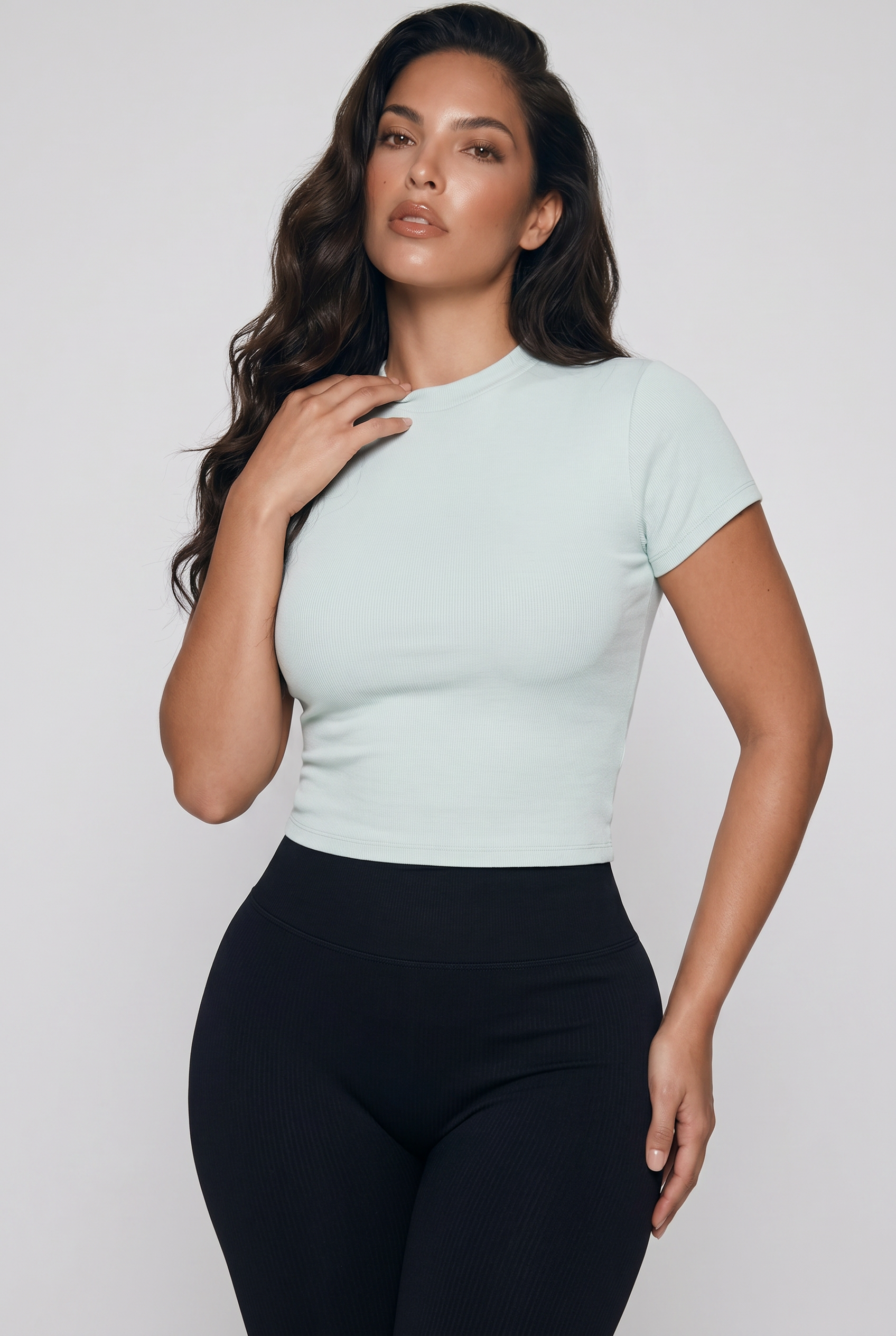Essential Slim Fit Mock Neck T-Shirt
