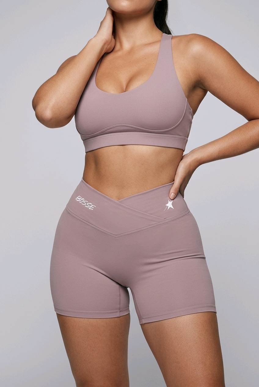 Bosse Signature Women’s High Rise Star Pocket Yoga Shorts
