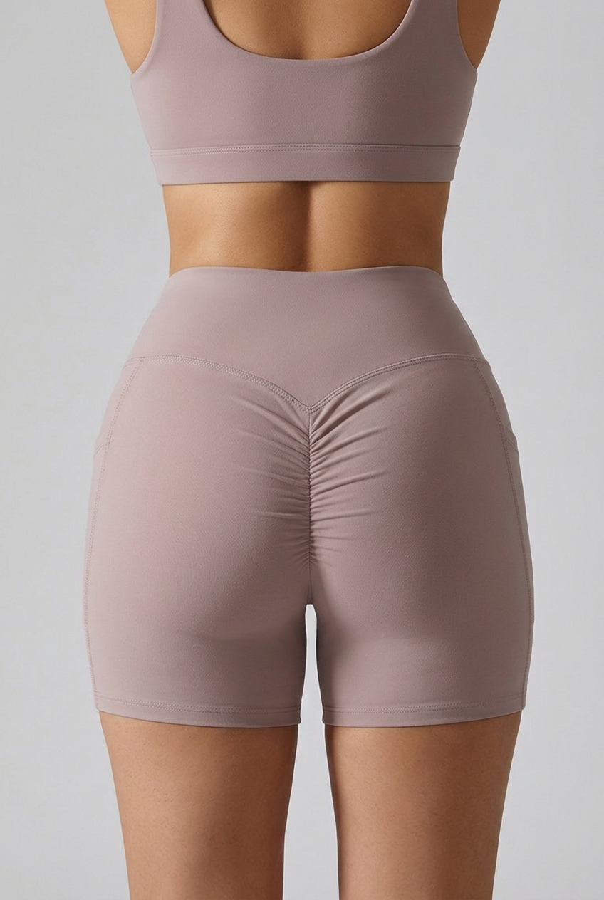 Bosse Signature Women’s High Rise Star Pocket Yoga Shorts