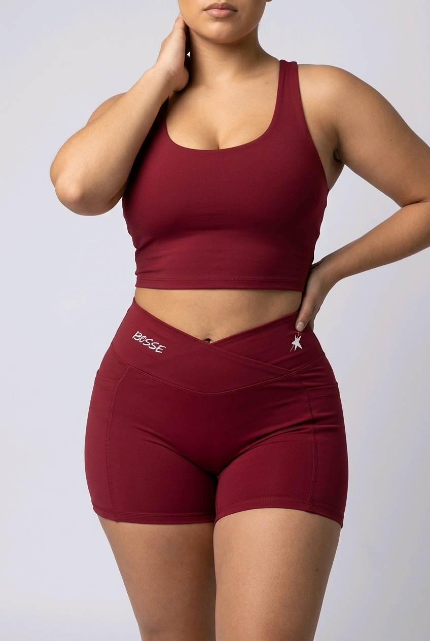 Bosse Signature Women’s High Rise Star Pocket Yoga Shorts