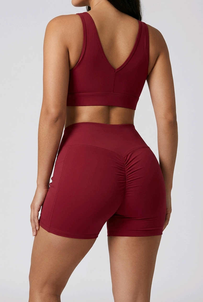 Bosse Signature Women’s High Rise Star Pocket Yoga Shorts