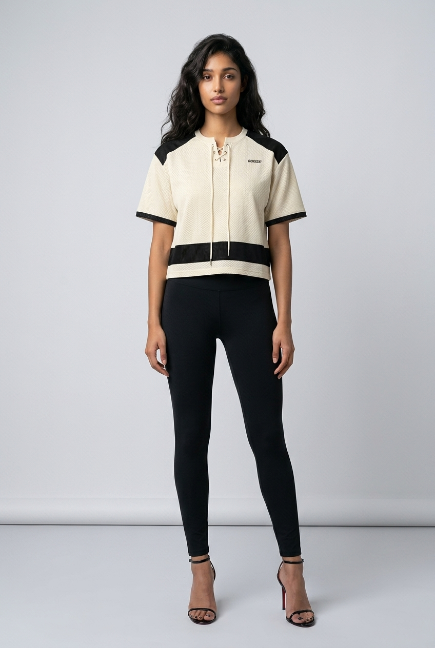 Bosse Signature Unisex Raglan Sleeve Mesh Boxy T-Shirt