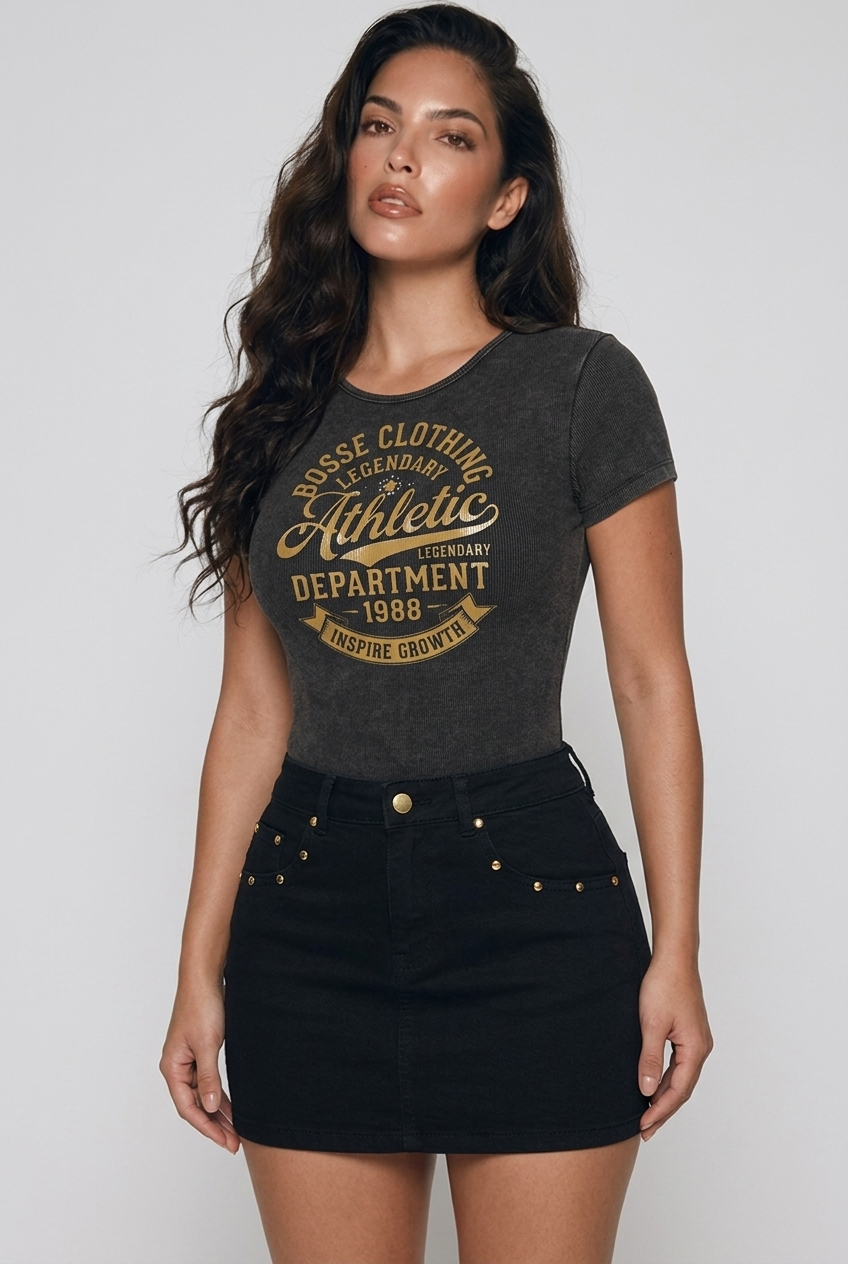 Bosse Legendary Mineral Wash Crewneck Bodysuit