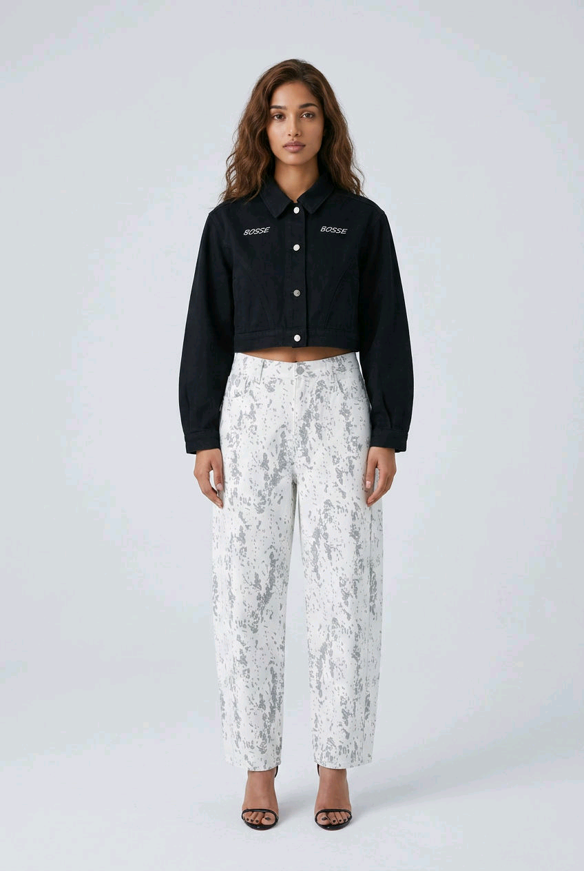 Bosse Signature Women’s Crop Denim Jacket