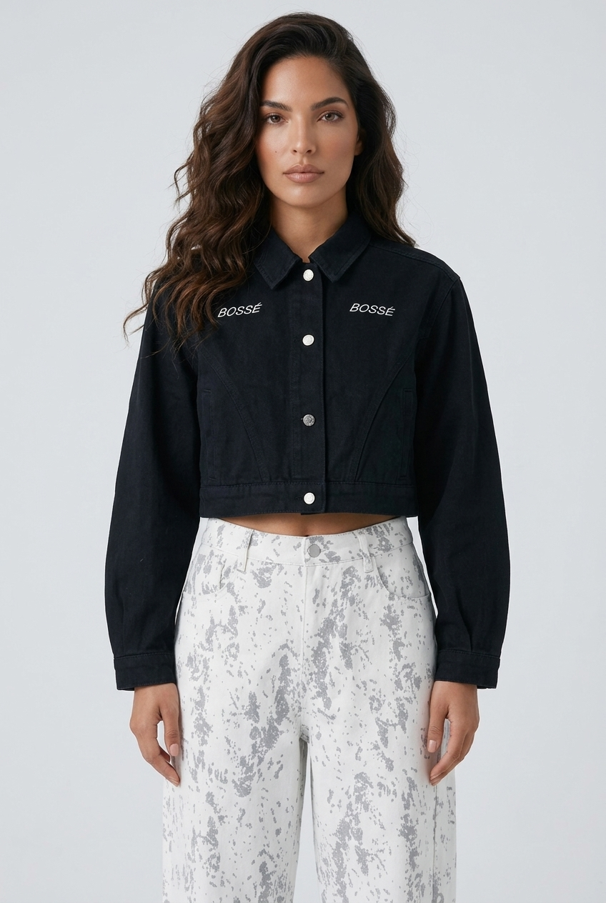 Bosse Signature Women’s Crop Denim Jacket