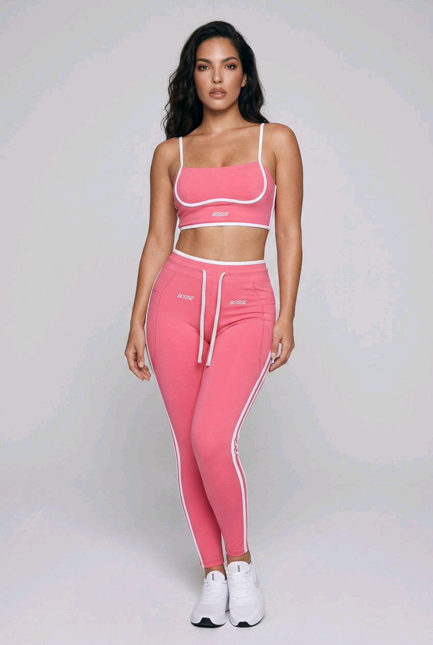 Bosse Fit Signature Color Bloc Yoga Sports Bra