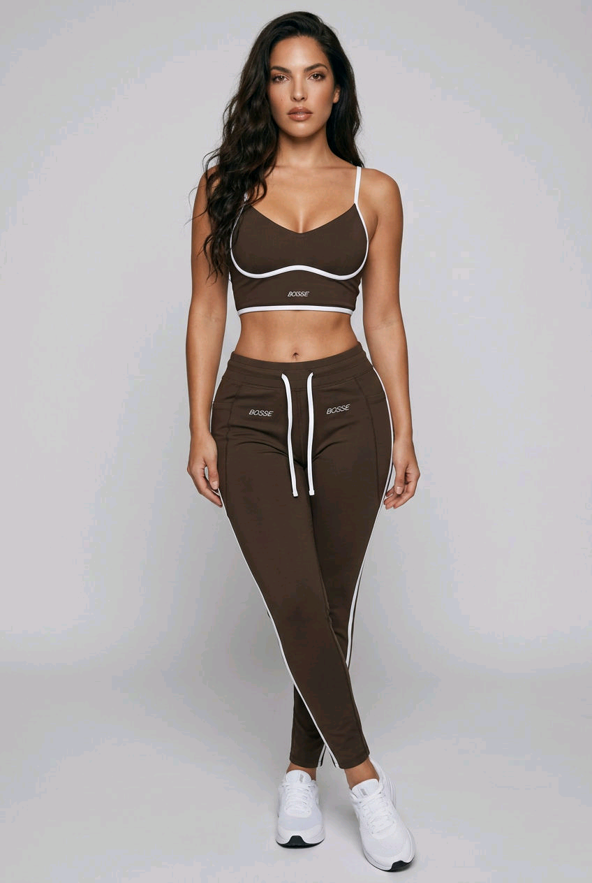Bosse Fit Signature Color Bloc Yoga Sports Bra