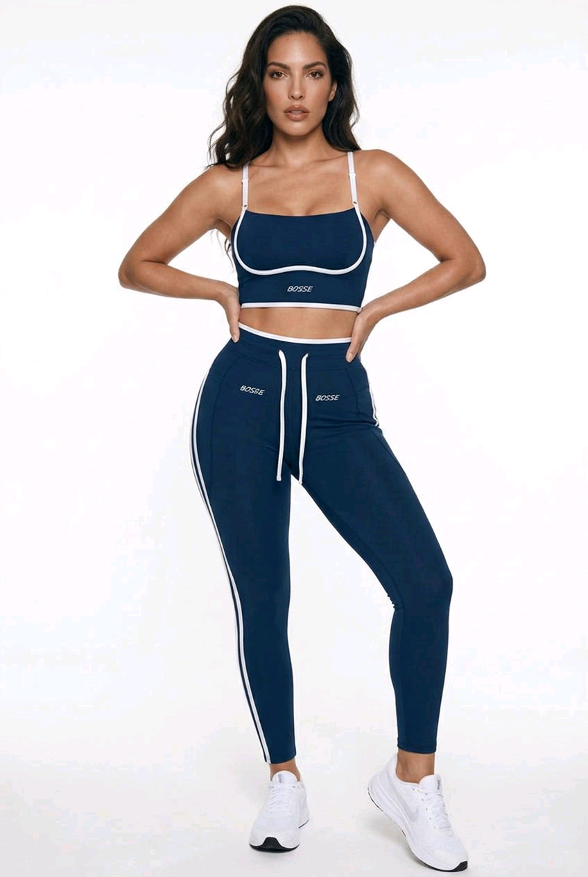 Bosse Fit Signature Color Bloc Yoga Sports Bra