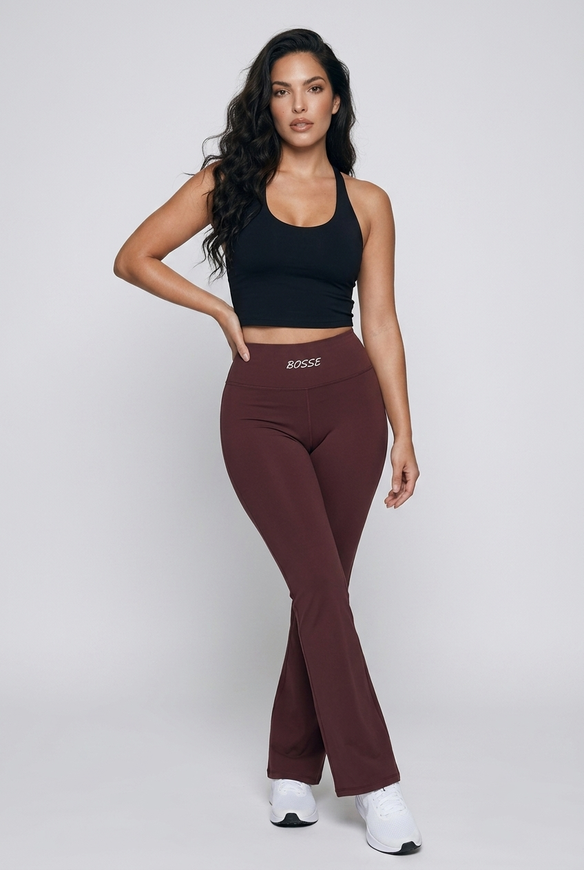 Bosse Signature High Rise Flared Leggings