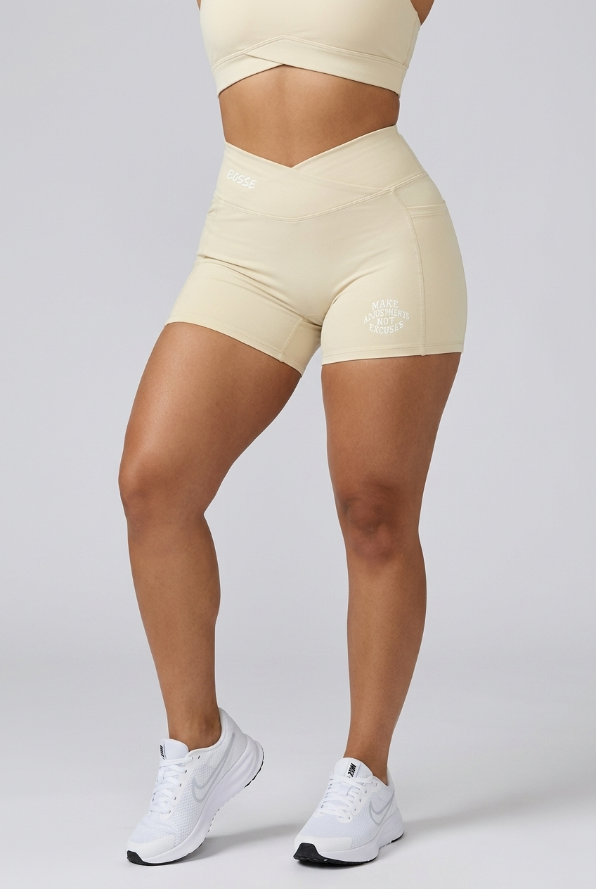 Bosse Ajustments High Rise Pocket Yoga Shorts