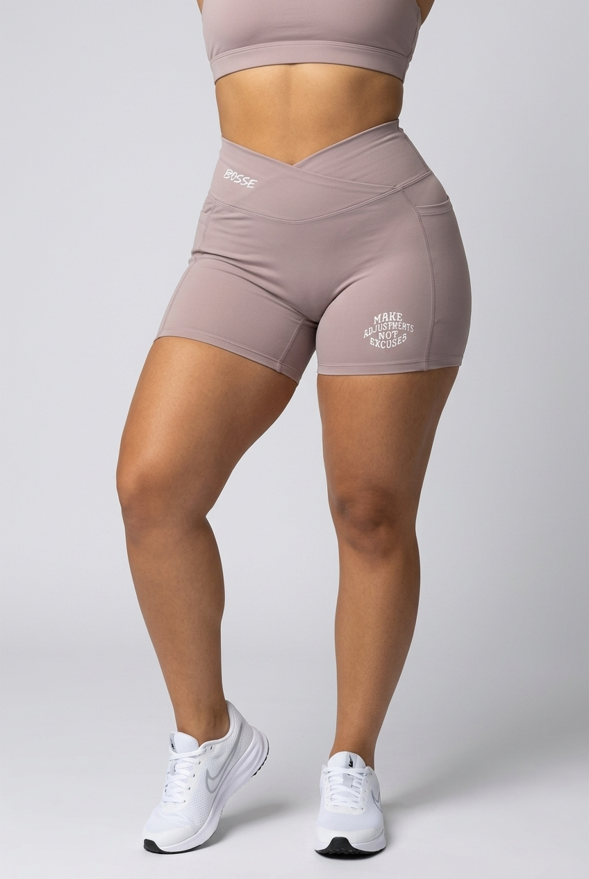 Bosse Ajustments High Rise Pocket Yoga Shorts