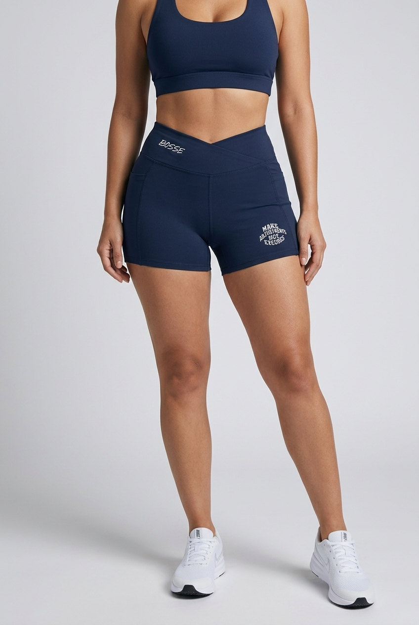 Bosse Ajustments High Rise Pocket Yoga Shorts