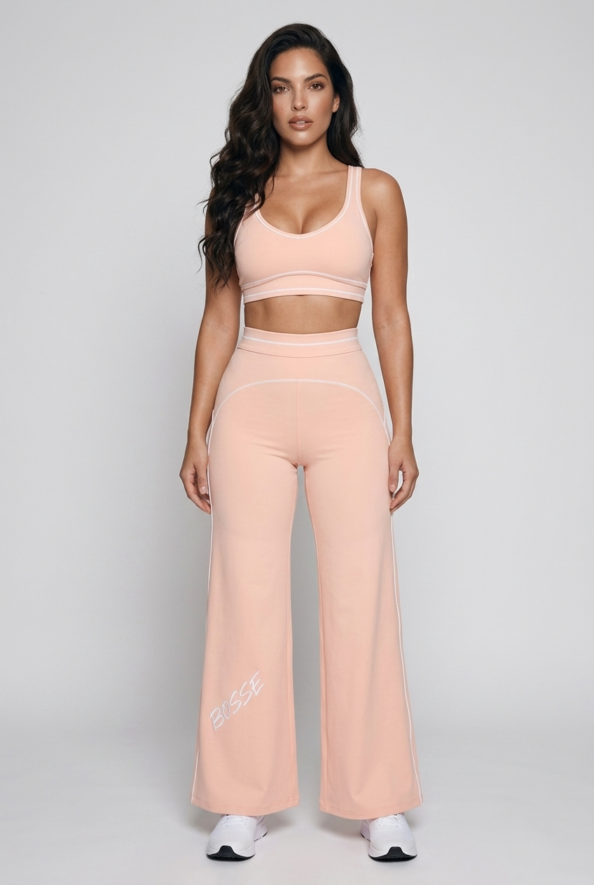 Bosse Fit Topstitching Yoga Sports Bra
