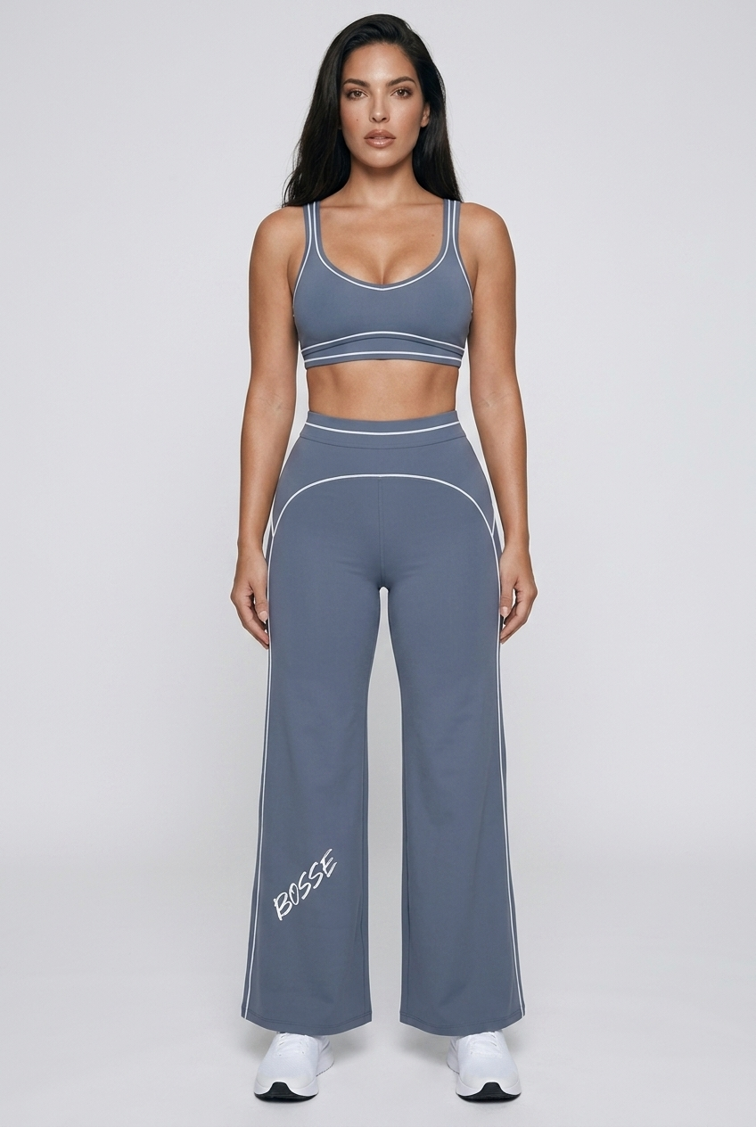 Bosse Fit Topstitching Yoga Sports Bra